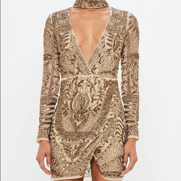 peace and love sequin dress